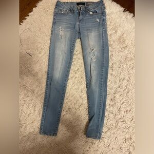 Aeropostale Light Wash Ripped Jeans